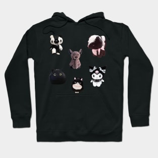 Goth Kawaii Plushies Sticker Pack Hoodie